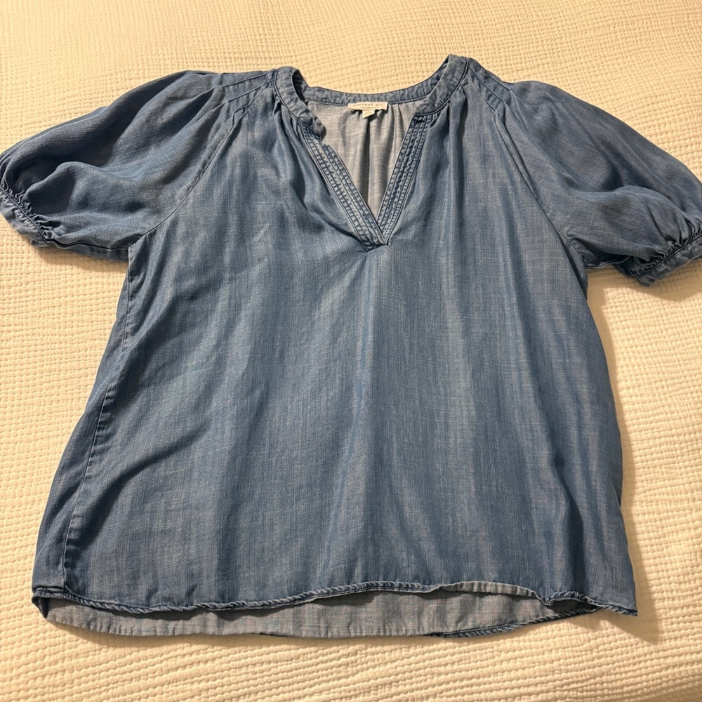 Current Air Chambray Blouse